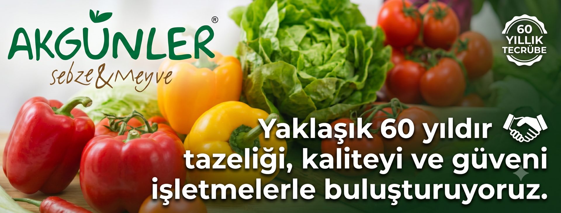 Yaklaşık 60 yıldır tazeliği, kaliteyi ve güveni buluşturuyoruz